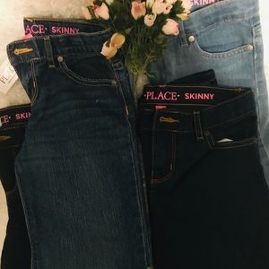 Brand New- 4 pairs of Girls size 8 Skinny Jeans